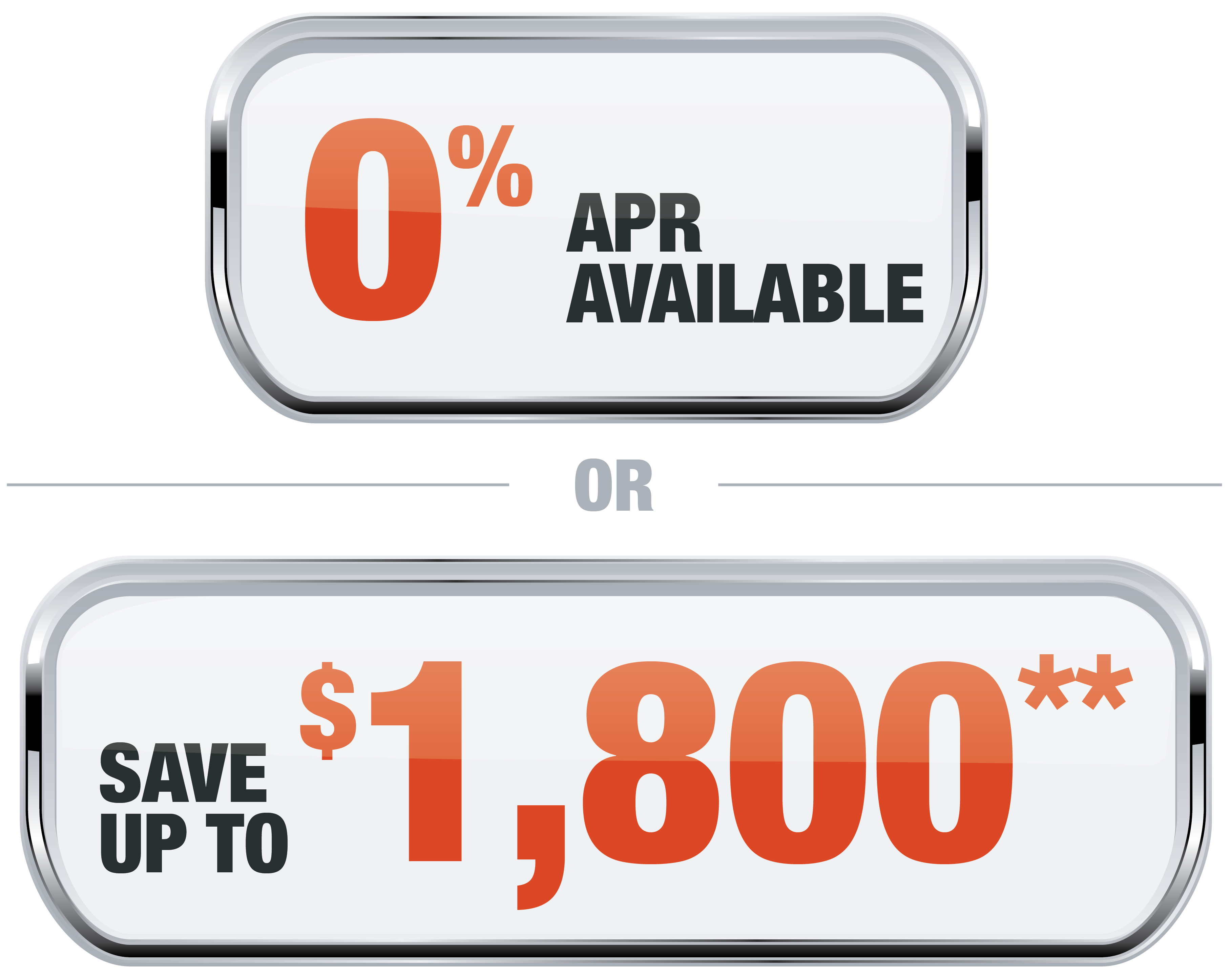 0 apr or save 1800 Offer Badge