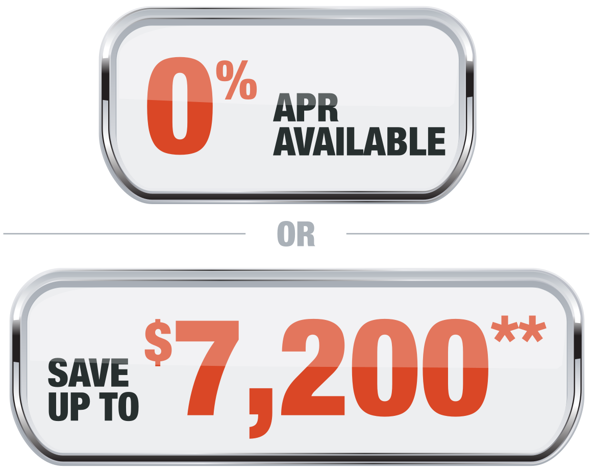 0% apr available or save 7200 Offer Badge