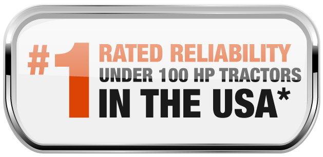 #1 rated reliability under 100hp tractor in the USA
