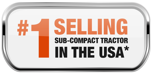 #1 selling sub-compact tractor in the USA